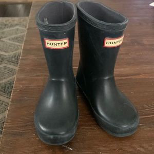 Hunter Navy Blue Toddler Rain Boots 6T
